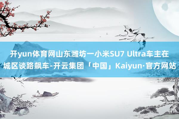 开yun体育网山东潍坊一小米SU7 Ultra车主在城区谈路飙车-开云集团「中国」Kaiyun·官方网站