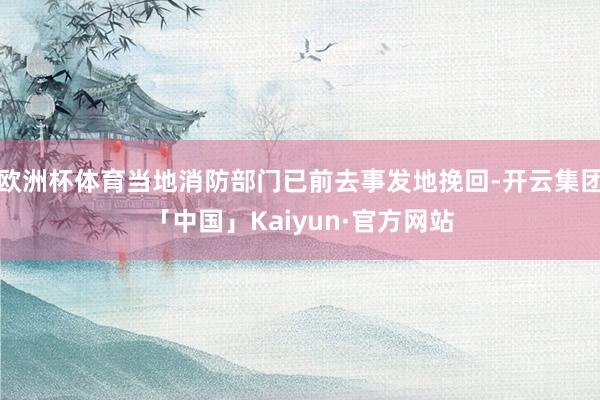 欧洲杯体育当地消防部门已前去事发地挽回-开云集团「中国」Kaiyun·官方网站