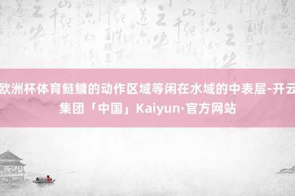 欧洲杯体育鲢鳙的动作区域等闲在水域的中表层-开云集团「中国」Kaiyun·官方网站